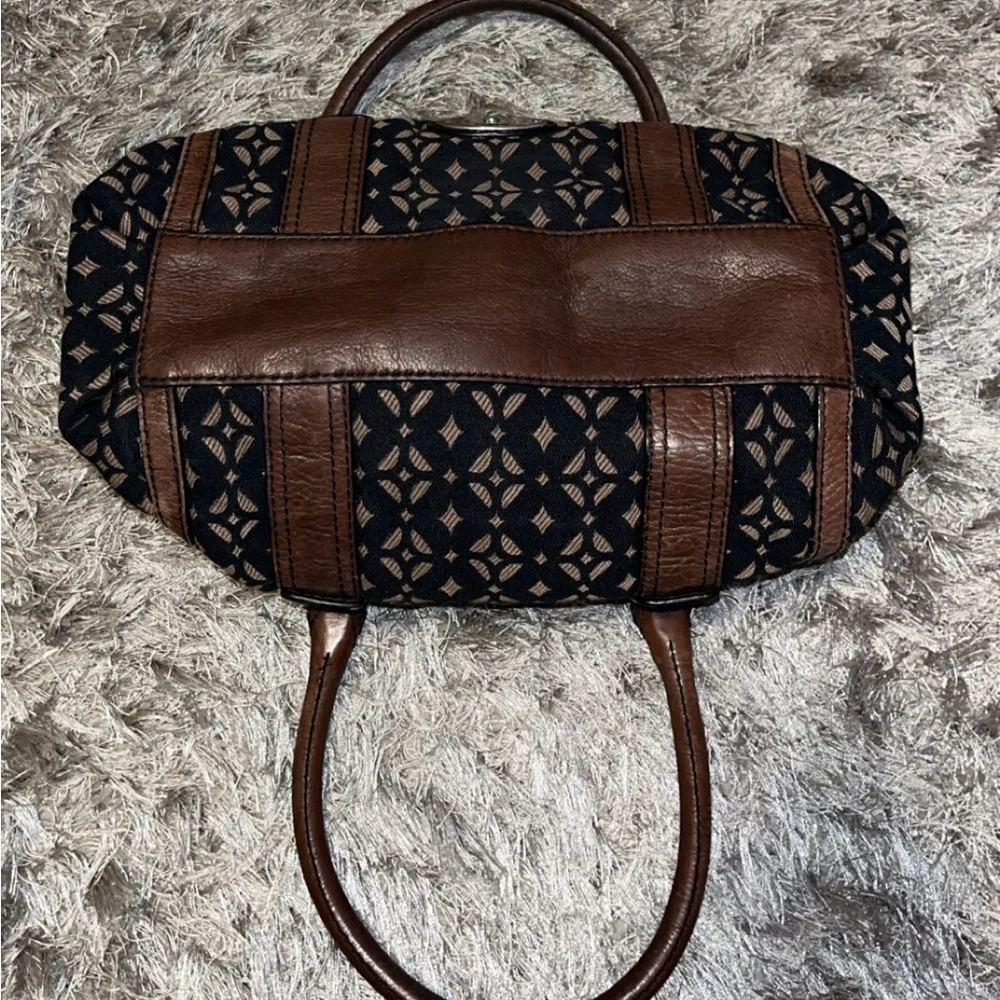 Black & Brown Matching Fossil Brand Purse & Wallet Set - Picture 5 of 8